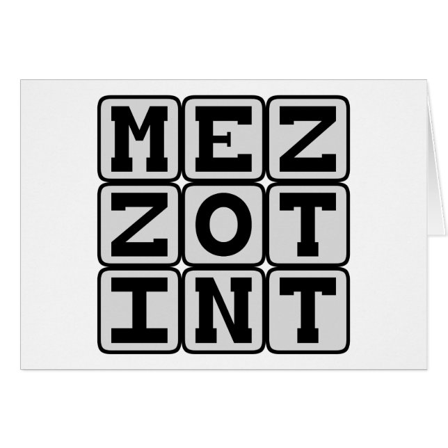 Mezzotint, Printmaking Process (Front Horizontal)