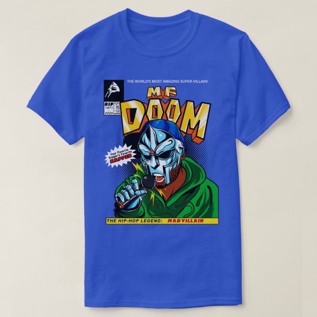 MF DOOM Comic cover Tribute T-Shirt (Design Front)
