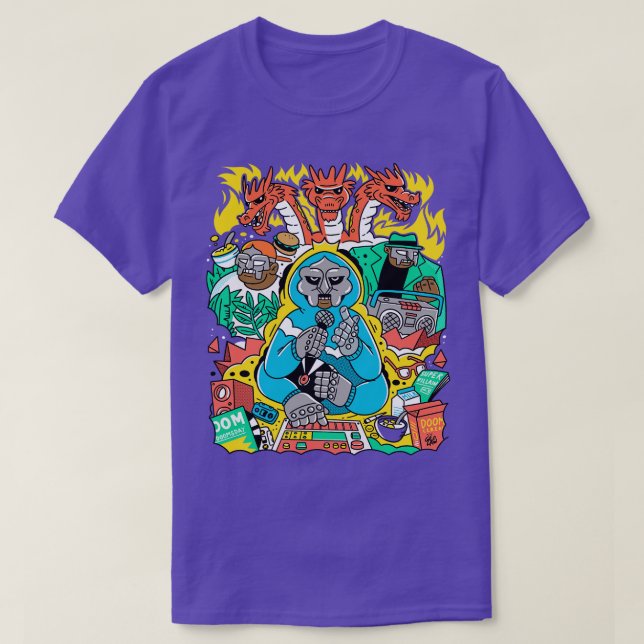 MF DOOM FRIENDS Baseball TShirt (Design Front)