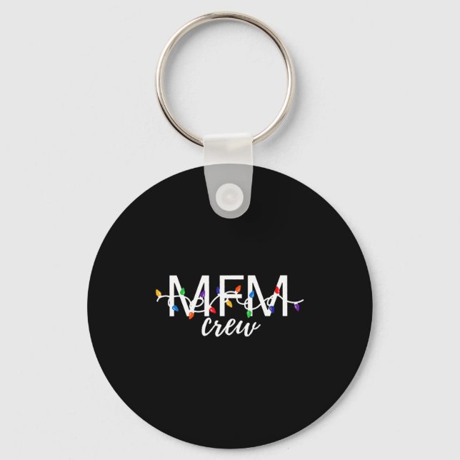 Mfm Crew Christmas Maternal Fetal Medicine Obgyn N Key Ring (Front)