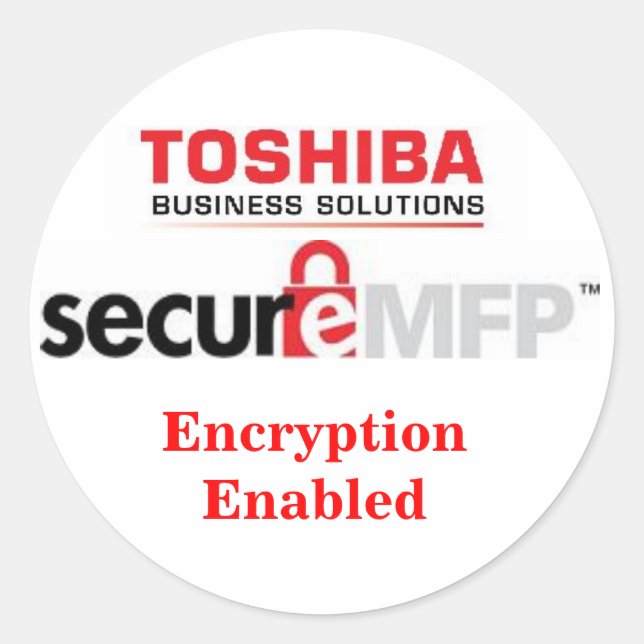 MFP secure sticker (Front)