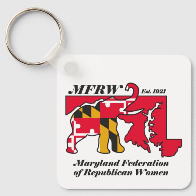 MFRW Square Keychain (Front)