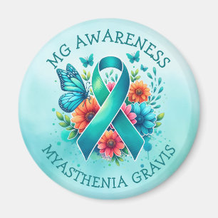 MG Awareness   Myasthenia Gravis Ribbon Magnet