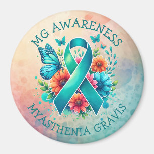 MG Awareness   Myasthenia Gravis Ribbon Magnet
