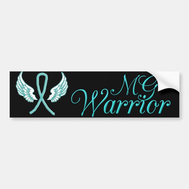 MG Awareness Ribbons Bumper Sticker (Front)