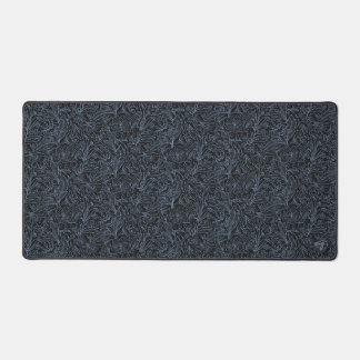 MG black botanical pattern Desk Mat
