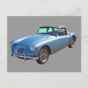 MG Convertible Sportscar Postcard