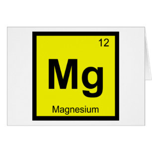 Mg - Magnesium Chemistry Periodic Table Symbol