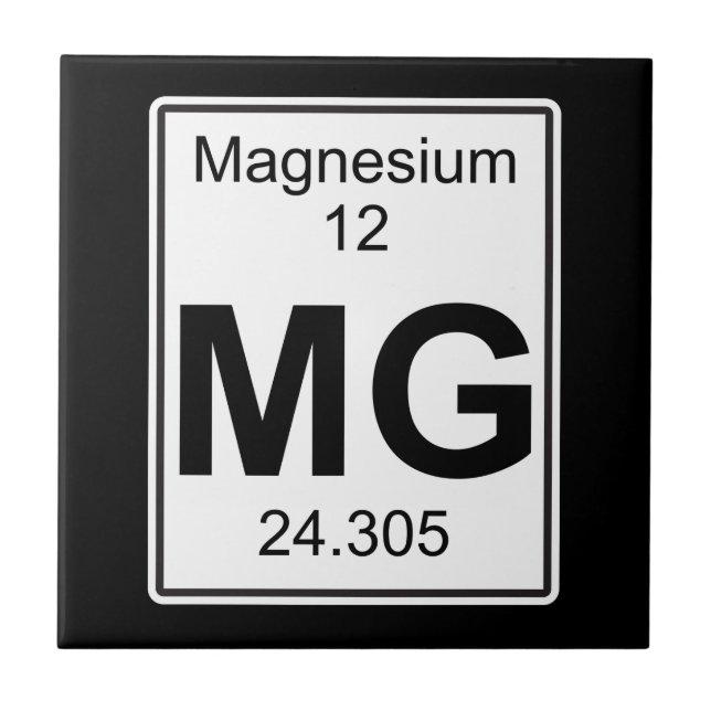 Mg - Magnesium Tile (Front)