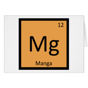 Mg - Manga Anime Chemistry Periodic Table Symbol