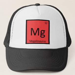 Mg - Megalosaurus Dinosaur Chemistry Symbol Trucker Hat