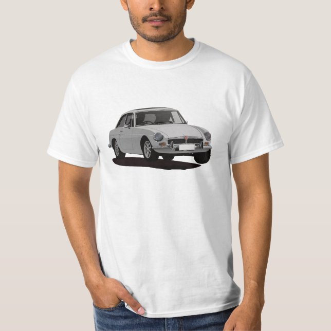 MG MGB GT - gray T-Shirt (Front)