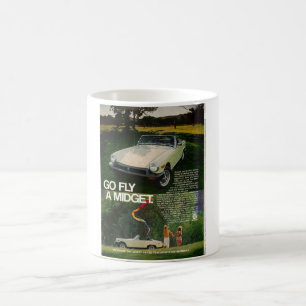 MG Midget Go Fly a Midget Kite British Leyland Coffee Mug