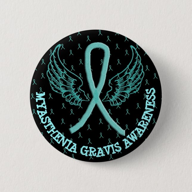 MG Warrior Awareness Ribbon Button (Front)