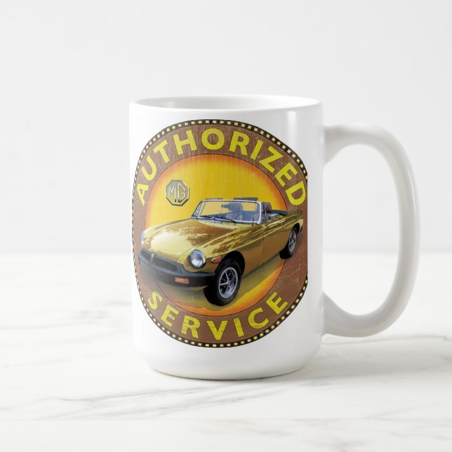 MGB rubber bumper car Coffee Mug (Right)