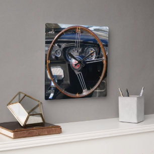 MGC Vintage British Sportscar. Square Wall Clock