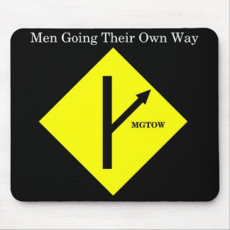 MGTOW Mousepad-Black Background Mouse Mat