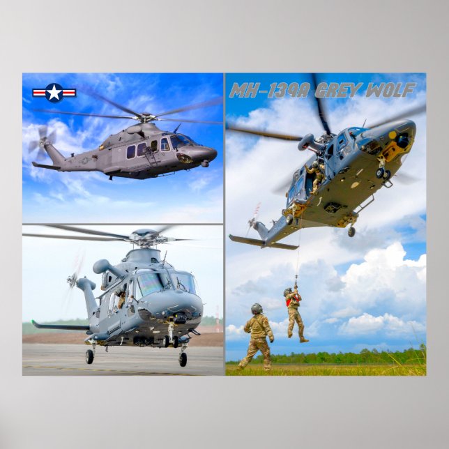 MH-139A GREY WOLF POSTER (Front)
