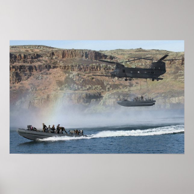 MH-47G Chinook Helicopter Poster (Front)