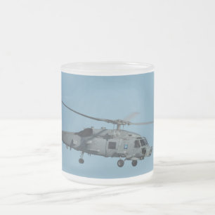 MH-60R Seahawk Frosted Glass Coffee Mug