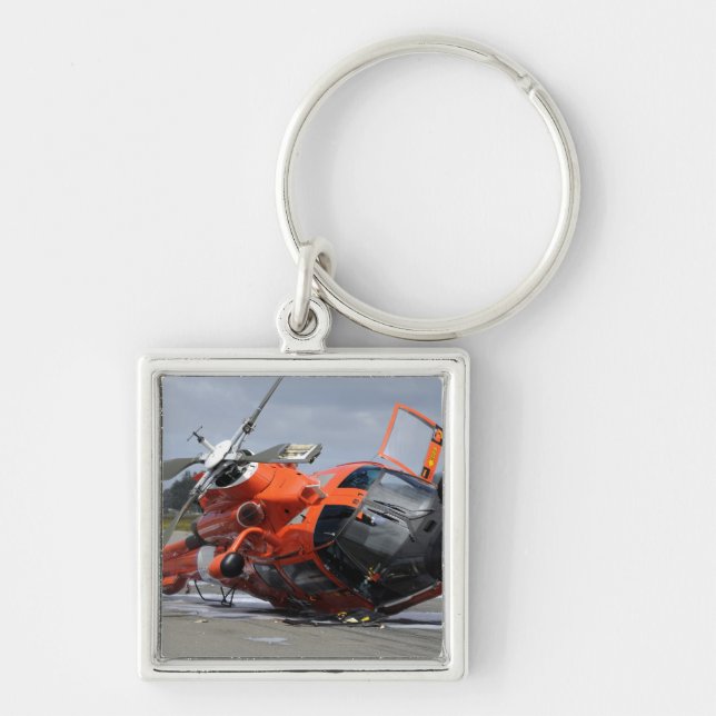 MH-65 Dolphin helicopter crashed at Arcata Airp Key Ring (Front)