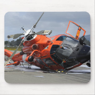 MH-65 Dolphin helicopter crashed at Arcata Airp Mouse Mat