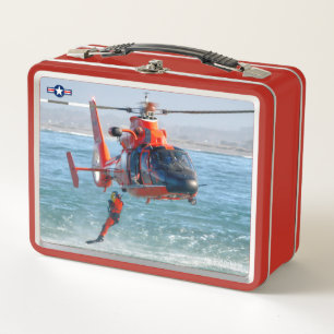 MH-65C DOLPHIN METAL LUNCH BOX