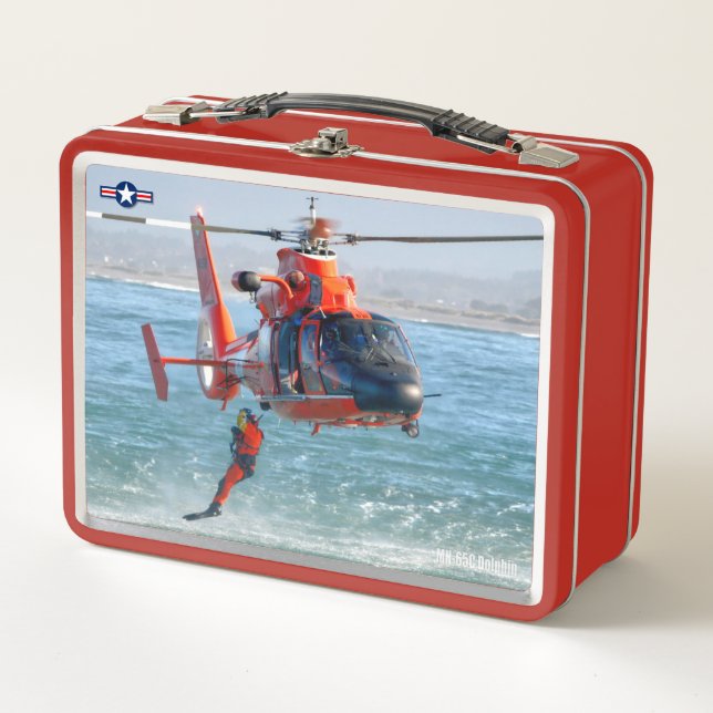 MH-65C DOLPHIN METAL LUNCH BOX (Front)