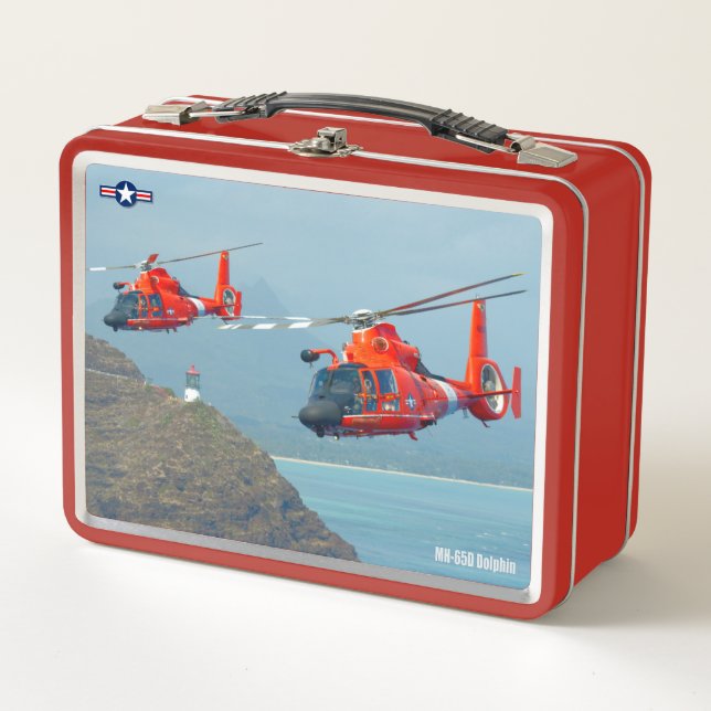 MH-65D DOLPHIN METAL LUNCH BOX (Front)
