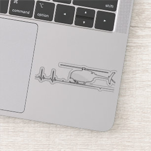MH-6 Little Bird Helicopter Heartbeat Pulse