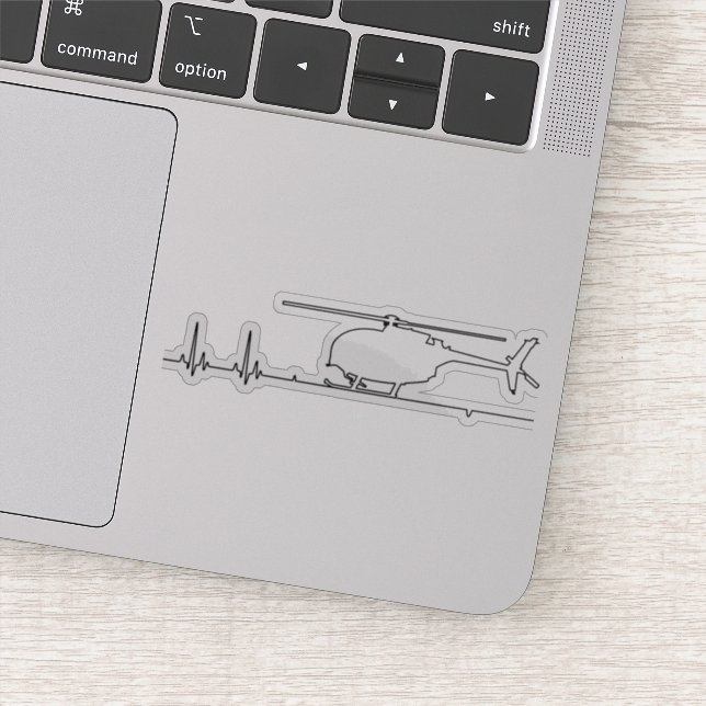 MH-6 Little Bird Helicopter Heartbeat Pulse (Detail)