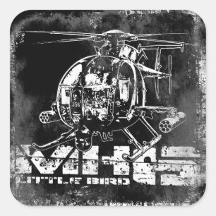 MH-6 Little Bird Square Sticker