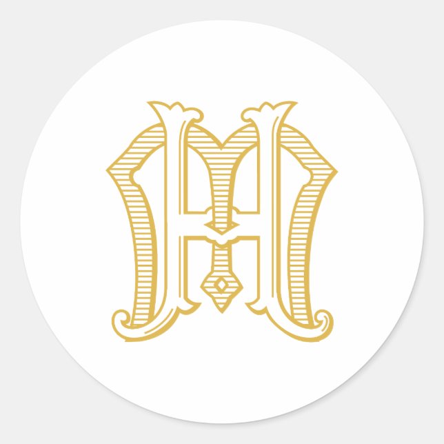 MH Monogram or HM Monogram Sticker (Front)