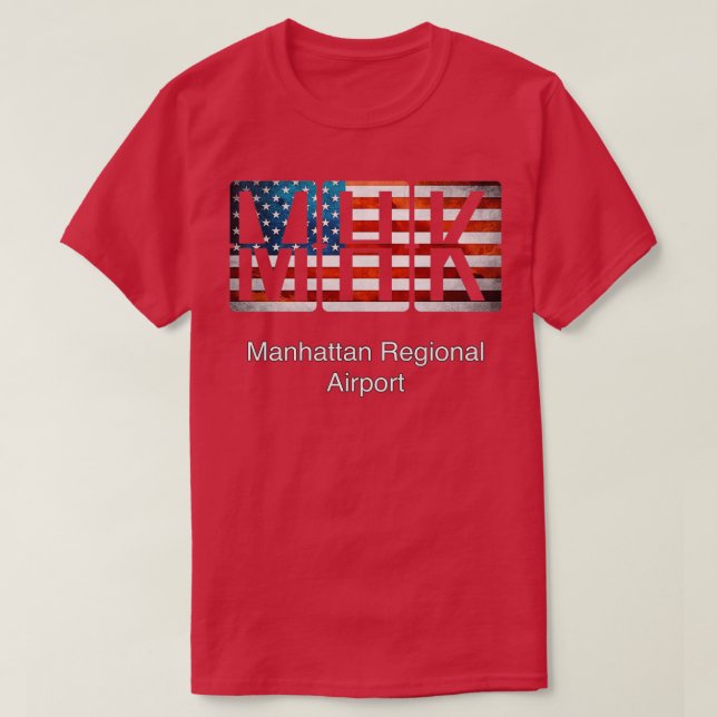 MHK Manhattan Regional Airport  T-Shirt (Design Front)