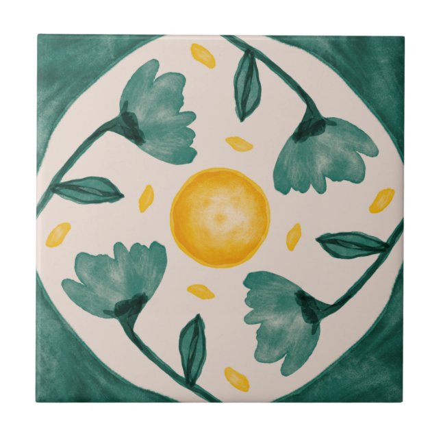 MHN Green and Yellow Tile Collection (Front)