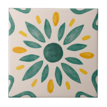 MHN Green and Yellow Tile Collection