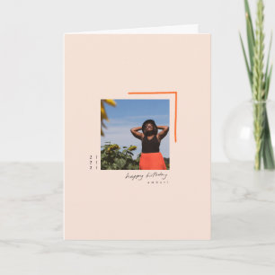 MHN modern personalised 21st birthday card