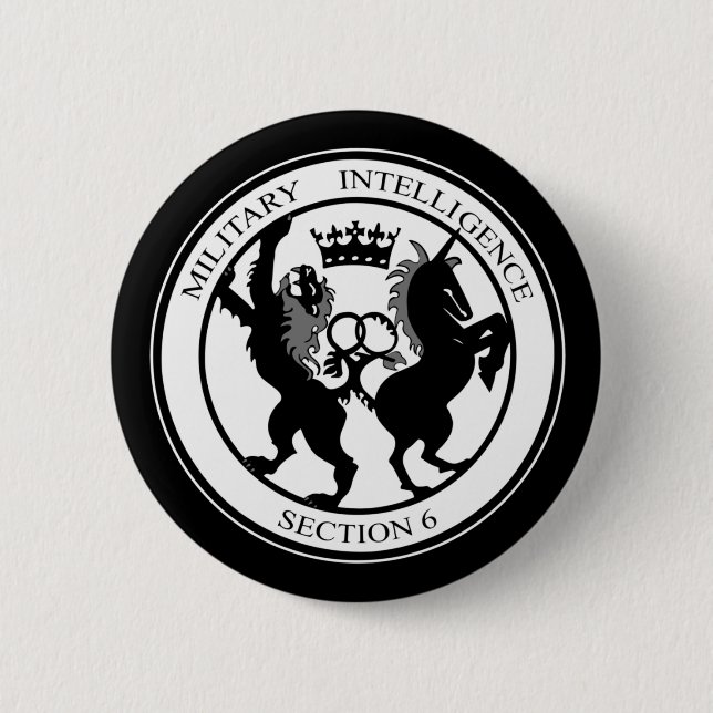 MI6 Logo 6 Cm Round Badge (Front)