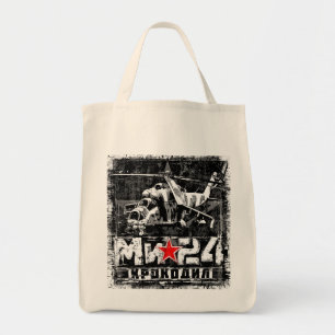 Mi-24 Soviet large helicopter Tote Bag