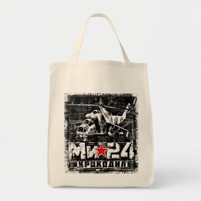 Mi-24 Soviet large helicopter Tote Bag (Front)