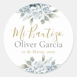 Mi Bautizo  Classic Round Sticker