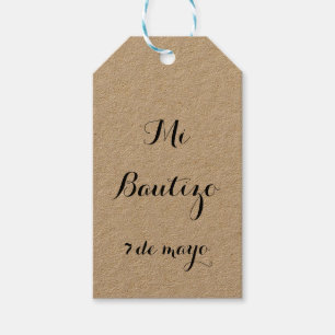 Mi Bautizo favour tags