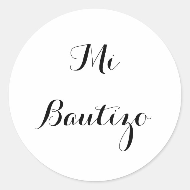 Mi Bautizo stickers (Front)
