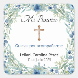 Mi Bautizo Stickers - Spanish Baptism Stickers