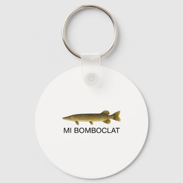 Mi Bomboclat Funny Fish Jamaican Slang Graphic  Key Ring (Front)