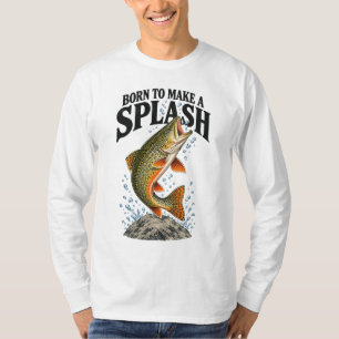 MI Brook Trout Fish Design Make a Splash T-Shirt