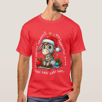 Mi Burrito Sabanero Mexican Christmas Donkey Spani T-Shirt