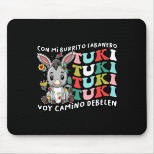 Mi Burrito Sabanero Mexican Tuki Tuki Donkey Latin Mouse Mat