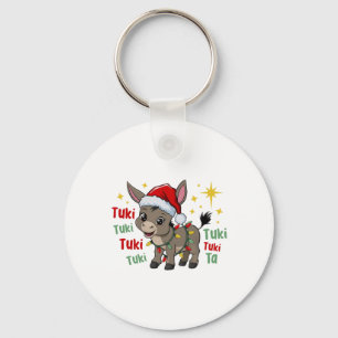Mi Burrito Sanero Mexican Christmas Donkey Spanish Key Ring