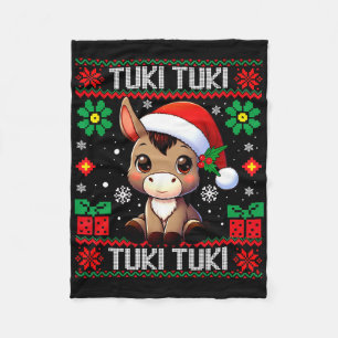 Mi Burrito Sanero Mexican, Donkey Latino Ugly Chri Fleece Blanket